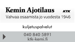 Kemin Ajotilaus Oy logo